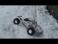Axial Yeti goes on scale snow and astroturf