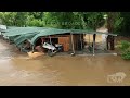 07-17-2024 Mountain View, AR - Flooded campground, bridges under water, damage