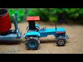 diy tractor mini Concrete bases science project || diy diorama making science project