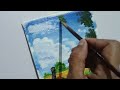 Easy landscape painting for beginners | acrylic painting for beginners tutorial | acrylic painting