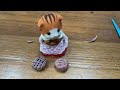 How to make a pie out of clay for a calico critter ￼