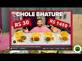 Rs 800 Cheap Vs Expensive Chole Kulche | Veggie Paaji