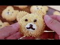 Teddy bear butter cookies recipe【cc】泰迪熊黄油曲奇食谱，容易挤花Easy to squeeze，Low sugar，低糖食谱【阿栗食譜59】