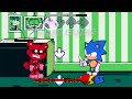 FNF The Great Punishment but Smiling Critters vs Sonic Alive Frontiers Sings It | Gorefield V2