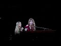 taylor swift white horse + coney island live with sabrina carpenter