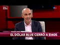 EL DOLAR BLUE CERRÓ A $1405 I Opinan los economistas Ezequiel Burgo y Juan Carlos de Pablo