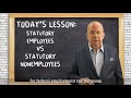 STATUTORY EMPLOYEE & STATUTORY NONEMPLOYEE: Lessons in Payroll with Charles Read