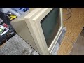 0livetti OLD Vintage Pc Monitor made in Italy Power on after Long time Retro Gaming DSM25-314/P 14in