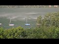 Wind whips Bde Maka Ska in Minneapolis during summer storm