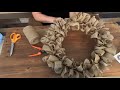 A different take on a Burlap wreath