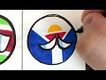 Drawing 158 COUNTRYBALLS / How to draw  COUNTRYBALLS