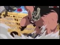 One Piece Luffy punches Giant Hajrudin down