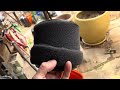 How to modify the larger rigid wet filter to fit the 4 gallon wet/dry vac