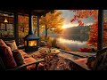 Cozy Fall Coffee Shop Ambience ~ Jazz Relaxing Music 🍂 Smooth Piano Jazz Instrumental Music to Work