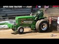 Pro Pulling 2023: Super Farm Tractors pulling in Goshen, IN at the Elkhart County 4-H Fair
