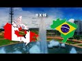 Competição Potências - Canadá VS Brasil -