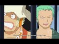 Ussopp imitating Zoro'Robin and Crocodile