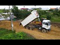 Start opening new Project Landfilling using Heavy Bulldozer SHANTUI DH 17 C2 Use Power push soil