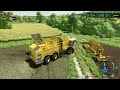 From Field to Bale: Harvesting Straw with Forage Harvester | Fichthal V2 Farm | FS22 | Timelapse #42