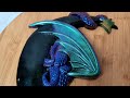 Beautiful Resin Moon Dragon Wall Decor