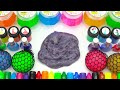 Satisfying Video How To Make Compact Eyeshadow Slime Mixing Glitter Makeup Cosmetics Slime ASMR #1