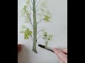 How to paint easy foreground trees and trunks in watercolour, watercolour landscape tips.