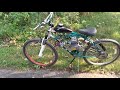 YD100 Motorized Bike Trail Riding! part 2