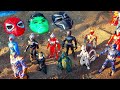 Wadidaw!! Team Avenger Vs Carnage, Hulk,Spiderman,Ironman,Thor, Captain America,Superman,Dr Strange