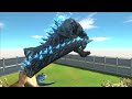 2vs2 Battle | KING GHIDORAH Against All GODZILLA - Animal Revolt Battle Simulator