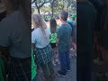 The start of the 200th edition of the Savannah St Patrick's Day Parade