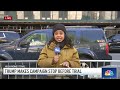 Trump makes campaign stop at construction site for new JPMorgan Chase HQ in Manhattan | NBC New York