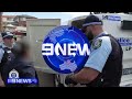Man granted bail after allegedly damaging police cars during Wakeley church riot | 9 News Australia