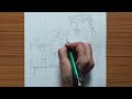 Kedarnath temple drawing | Kedarnath drawing | outline tutorial 😍