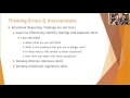 Cognitive Behavioral Therapy and Understanding Cognitive Distortions: Dr. Dawn Elise Snipes