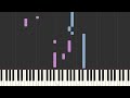 Peder B. Helland - Yesterday | Relaxing Piano Tutorial (Synthesia)
