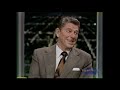 Ronald Reagan Sits Down with Johnny Carson Tonight Show