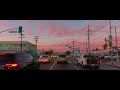 Driving on Van Nuys Blvd in San Fernando Valley California - Sunset Drive