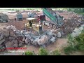 Ep62.#Amazing! Good Activity Clearing Mud & Land Fill Process By #Trucks & #Dozer Showing Skills