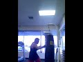 70 YO Army Vietnam Paratrooper Vet working on his boxing skills