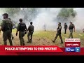 Police order protesters showing support for Palestine to disperse on USF campus