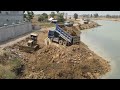 Best Activities Every Day Better Than Ever Build Road Canal By Dozer Komatsu D31P & Dump truck