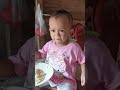 beby alia lucu sekali kalau sedang makan #fypシ