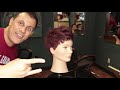 How to cut pixie haircut step by step tutorial for beginners,short haircut for women #pixie#haircut
