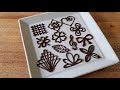 Easy Chocolate decorations for Beginners | You can get the Free Template