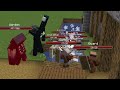 Minecraft - Villagers Vs Warden Castle - Villagers Vs Warden mobs