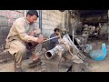 Truck broken rear wheel axle hosing repair | Broken axle tube rebuild | Amazing video for repairing