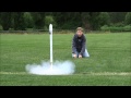SpaceX Falcon-9 Model Rocket launch, with on-board camera. DON'T use EARPHONES.