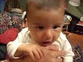 My son baby talk at 3 months old.