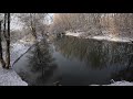 Beautiful spinning winter fishing in Hungary on the river Zagyva