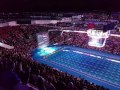 U.S. Swimming fans instantly unite to sing the National Anthem when the singer's microphone fails